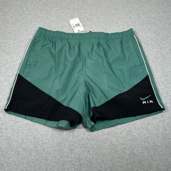 Nike Air Woven Shorts Mens XXL Green‎ Running Athletic Retro Training Gym - Picture 2 of 7